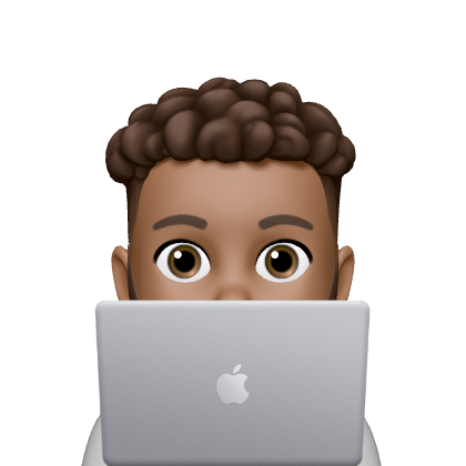 Ernest working on laptop